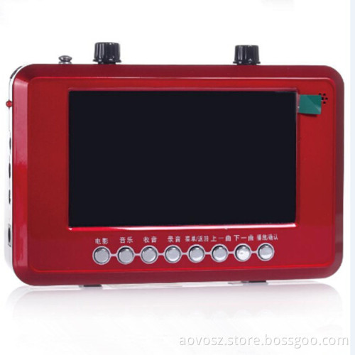 (MP4 upgrade series-k521) Support USB/Tfcard, Radio Portable Mini Video Player